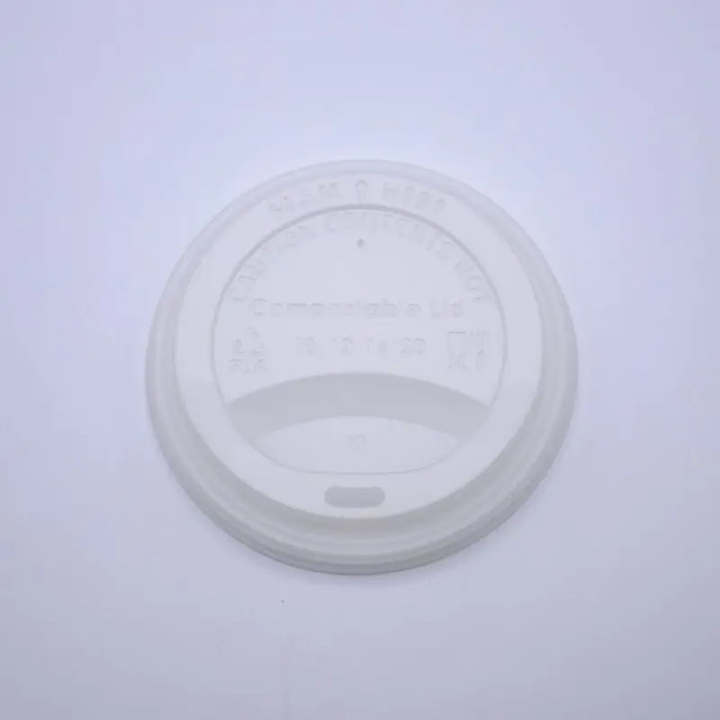 Tapa PLA caliente 10 – 20 oz Blanca