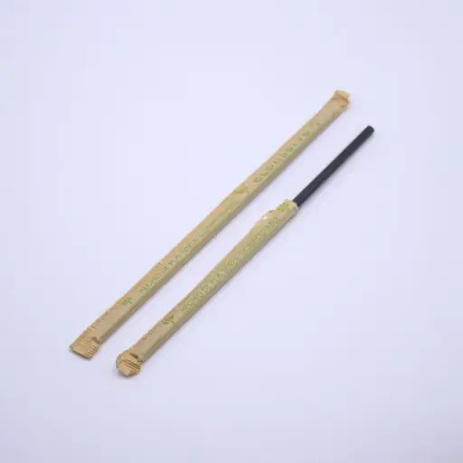 [PLAPE21N] Popote PLA estuchado 21 cm color negro